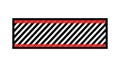 A bold banner with a red and black diagonal stripe pattern vector, vector design Generative AI Royalty Free Stock Photo