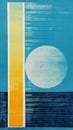 Bold And Beautiful: A Captivating Blue And Yellow Sphere Painting