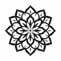 Bold And Beautiful Flower Design: Free Mandala Vector Psd Template