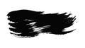 Bold Black Brush Stroke: Minimalist Artistic Element, vector design Generative AI Royalty Free Stock Photo