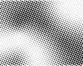 Bold Black Halftone Wave Pattern Royalty Free Stock Photo