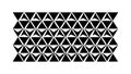 Bold Black Triangle Geometric Grid Pattern, vector design Generative AI Royalty Free Stock Photo