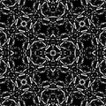 Bold Black and White Ethnic Ornate Seamless Pattern
