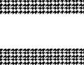 Bold black and white houndstooth pattern with iconic style Royalty Free Stock Photo