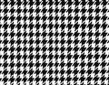 Bold black and white houndstooth pattern with iconic style Royalty Free Stock Photo