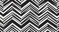 Bold black and white zigzag pattern with textured lines Royalty Free Stock Photo