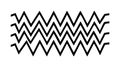Bold Black and White Zigzag Pattern Vector, vector design Generative AI Royalty Free Stock Photo