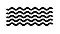 Bold Black Zigzag Line Pattern Abstract Vector Element, vector design Generative AI Royalty Free Stock Photo