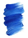 Vibrant Blue Brush Strokes Creating a Textured Abstract Background for Artistic Projects and Inspiration Royalty Free Stock Photo