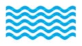 Bold Blue Wavy Lines, Dynamic Seamless Water Pattern, vector design Generative AI Royalty Free Stock Photo