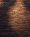 Bold Brick Wall Texture with Depth and Shadows Royalty Free Stock Photo