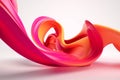 Tangerine Orange & Fuchsia Pink: Sleek Industrial 3D Desig