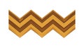 Brown Zigzag Chevron Pattern, vector design Generative AI Royalty Free Stock Photo