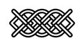 Bold Celtic Knot Border, Traditional Interlaced Design Element, vector design Generative AI Royalty Free Stock Photo