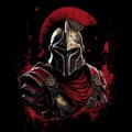 Bold Chiaroscuro Spartan Hoodie Design For Epic T-shirt