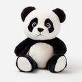 Bold Chromaticity: Black And White Panda Bear Stuffed Doll