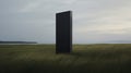 Bold Chromaticity: Hyperrealistic Minimal Sculpture In A Black Structure