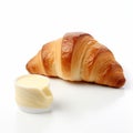 Bold Chromaticity Large Croissant And Butter Cup In John Pawson Style