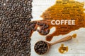 COFFEE word Cloud Royalty Free Stock Photo