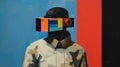 Bold Color Blocks: The Whimsical Cyborgs Of Daniel Stevens