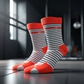 Bold And Colorful 3d Rendered Socks For A Striking Style Royalty Free Stock Photo