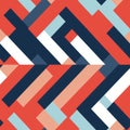 Bold And Colorful Geometric Pattern With Strong Diagonals