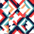 Bold And Colorful Geometric Patterns: A Fusion Of Precision And Simplicity Royalty Free Stock Photo