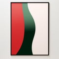 Bold And Colorful Geometric Wall Art Print - Curvaceous Simplicity