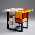 Bold And Colorful Glass Piece Inspired By De Stijl