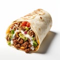 Bold And Colorful Jcore Burrito With Lettuce, Cheese, And Meat