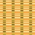 Bold Colorful 70s Retro Optical Geo Horizontal Stripes Vector Seamless Pattern