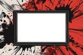 Bold Comic style black frame. Generate Ai Royalty Free Stock Photo