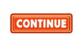 Bold CONTINUE Button Vector Graphic, vector design Generative AI Royalty Free Stock Photo