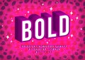 Bold 3d Font. Alphabet letters, numbers and symbols. Typography design vector