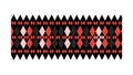 Bold Diamond Pattern in Red, Black, and White Tones, vector design Generative AI Royalty Free Stock Photo