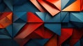 A bold and dramatic abstract background with contrasting colors and sharp geometric shapes by AI generated