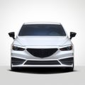 Bold And Dramatic White 2016 Mazda Sedan In Anime-inspired Style Royalty Free Stock Photo