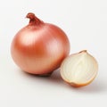 Bold And Dreamlike: Two Onions In Vibrant Colors Royalty Free Stock Photo