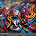 Bold and dynamic graffiti art on an urban wall Vibrant colors and expressive street art style1