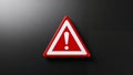 High-Impact Danger Symbol Icon Royalty Free Stock Photo