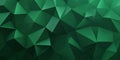 Bold emerald green background with a 3D triangular block structure. The high-tech wall texture, Ai ganerated
