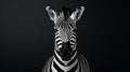 Bold And Expressive Portraits: A Stunning Photograph Of A Cute Zebra