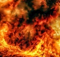 Bold fire flames Royalty Free Stock Photo