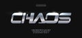 Bold futuristic font, sleek metallic design, sci-fi aesthetic with sharp lines, dynamic modern typography, tech-inspired