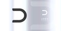 Bold futuristic logo monogram, sleek minimalistic letter D for innovative tech company, science bio lab, sport label