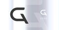 Bold futuristic logo monogram, sleek minimalistic letter G for innovative tech company, science bio lab, sport label