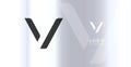 Bold futuristic logo monogram, sleek minimalistic letter V for innovative tech company, science bio lab, sport label