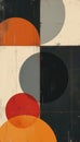 Bold geometric shapes in a striking color palette