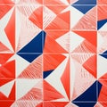 Bold Geometric Tile Design With Tactile Textures - Vibrant And Eye-catching