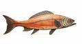 Bold And Graceful Samson Fish Wood Art - Native Australian Motifs